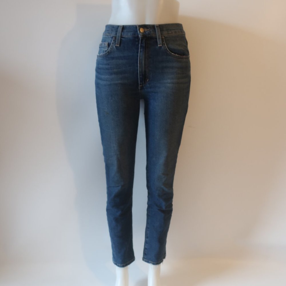 Womens Joe's Jeans Blue High Rise Straight Ankle Denim Jeans 25 *